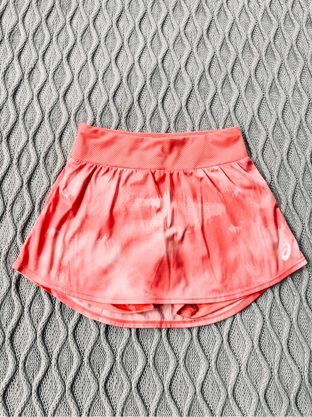 ASICS Coral Pink Tie-Dye Athletic Skort